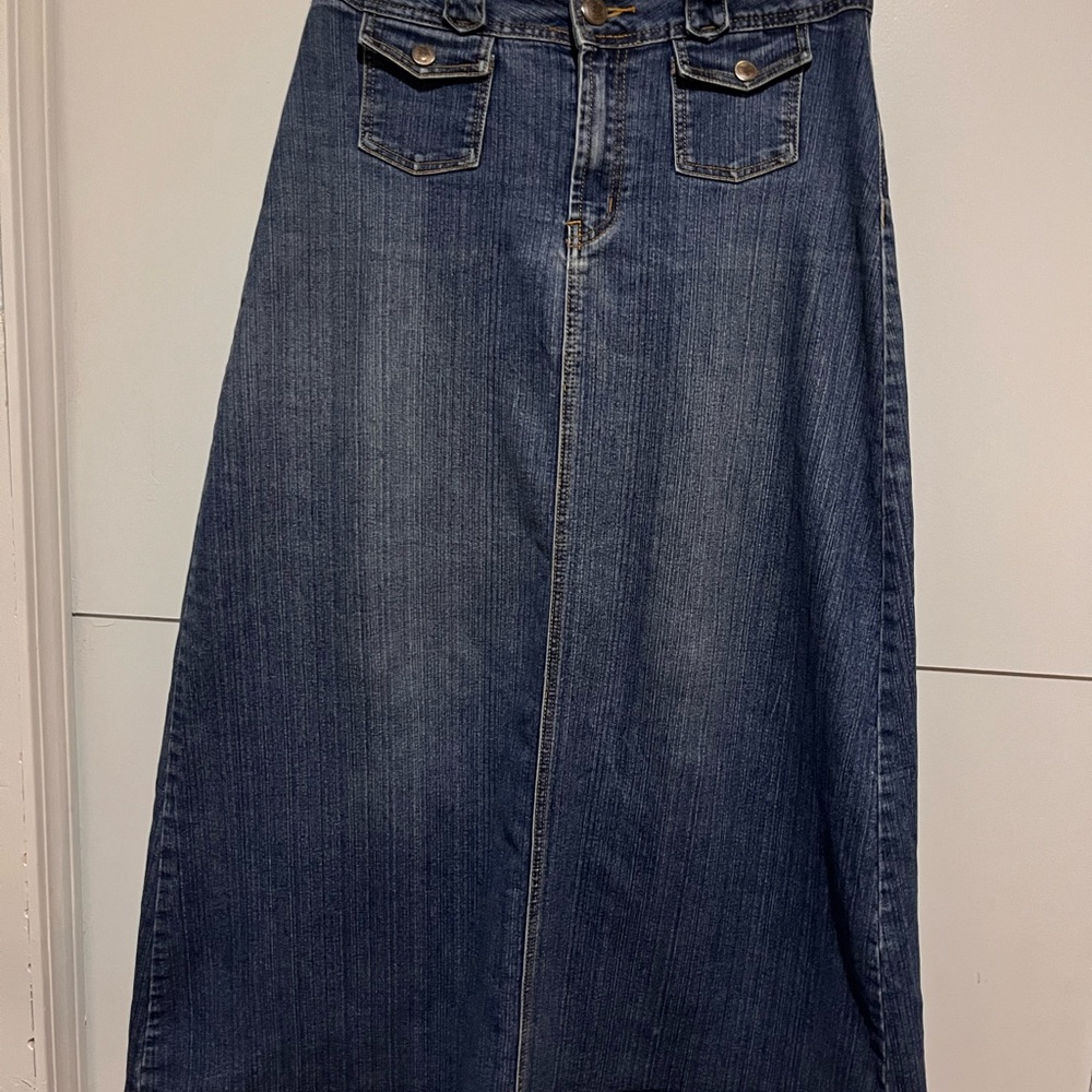Style J Full Length Denim Skirt size 34